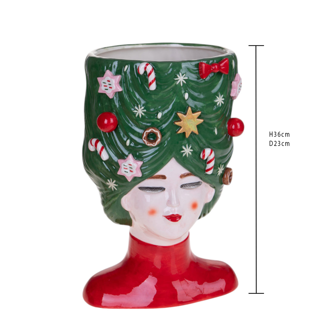 Cachepot regina natale • H 36 cm
