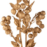 Pezzi 12 • Ramo con bacche oro • H 80 cm