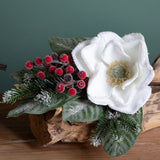 Magnolia mazzo con bacche e pigna • H 48 cm