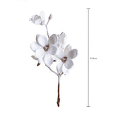 Pezzi 12 • Ramo fiori magnolia • H 76 cm