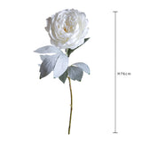 6 Pezzi •  Peonia con Neve  • 76 cm