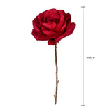 Pezzi 12 • Rosa singola velvet • H 65 cm