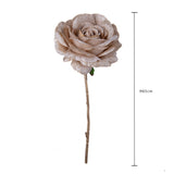 Pezzi 12 • Rosa singola velvet • H 65 cm