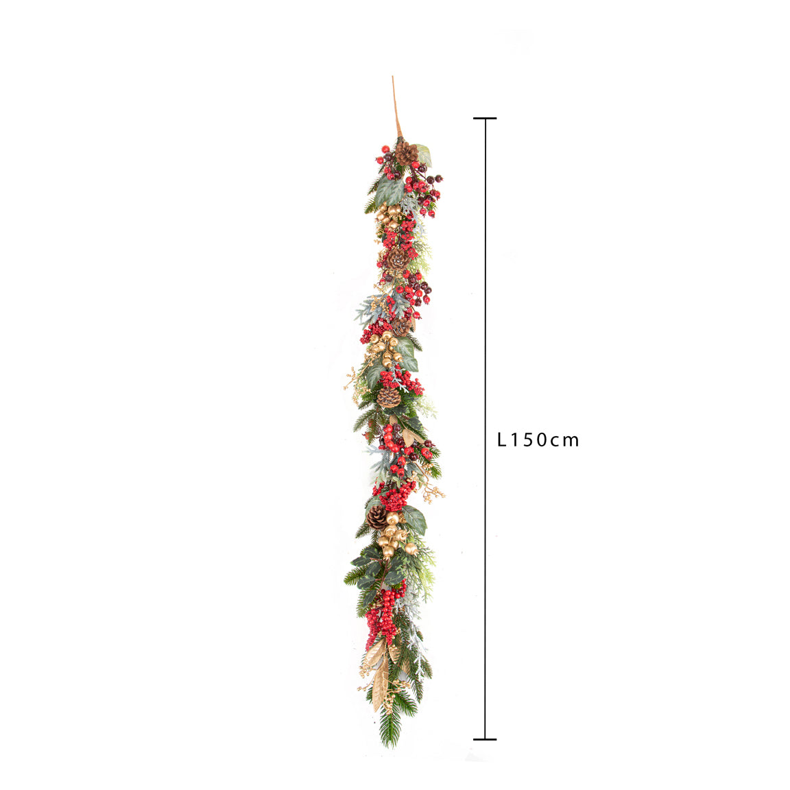 Ghirlanda con gold berries • H 10 cm
