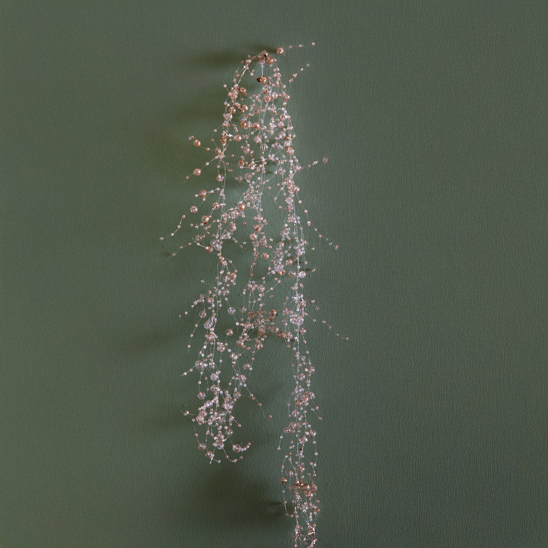 3 Pezzi • Ghirlanda ciuffetto mini perle • 180 cm