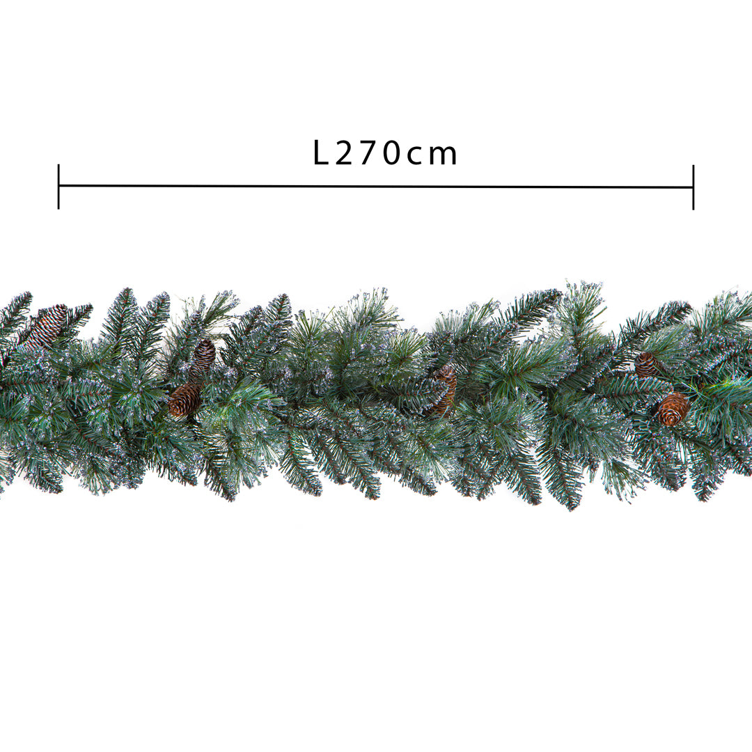 Ghirlanda argentata 200 tips • 270 cm