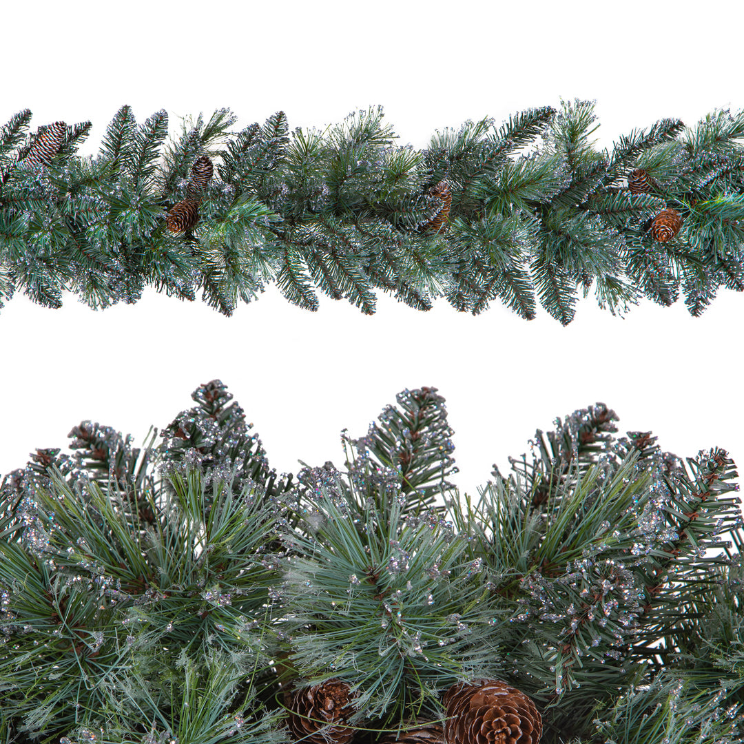 Ghirlanda argentata 200 tips • 270 cm