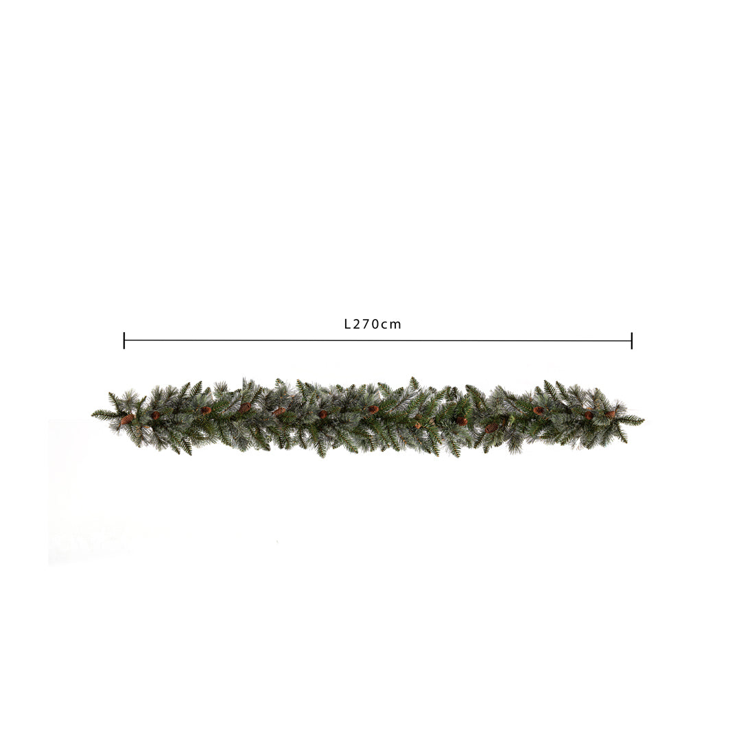 Festone con pigne 200 tips • H 30 cm