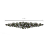 Sopraporta con pigne con neve • H 15 cm