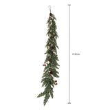 Ghirlanda con cipresso e pigne 120 tips • H 25 cm