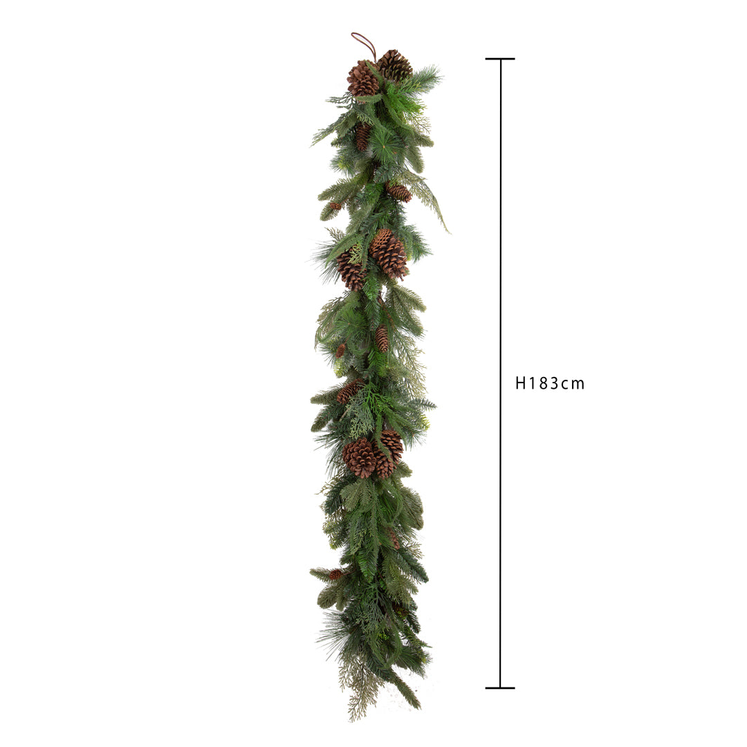 Fda esterno one con pino e pigne • H 183 cm