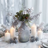 Pezzi 12 • Ramo bosso con glitter • H 63 cm