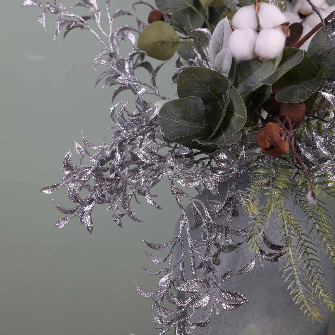 Pezzi 12 • Ramo bosso con glitter • H 63 cm