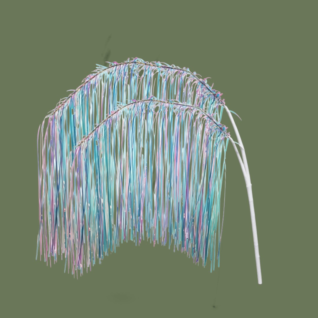 Pezzi 6 • Tinsel x2 cangiante • H 80 cm