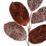 Pezzi 12 • Ramo magnolia con cristalli e glit • H 63 cm