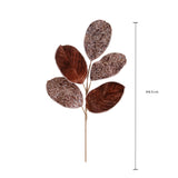 Pezzi 12 • Ramo magnolia con cristalli e glit • H 63 cm