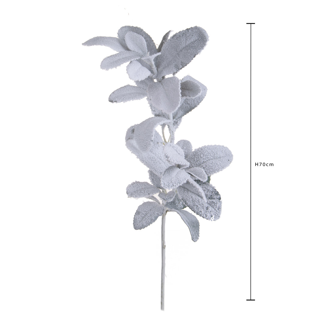 Pezzi 12 • Ramo salvia con neve • H 70 cm