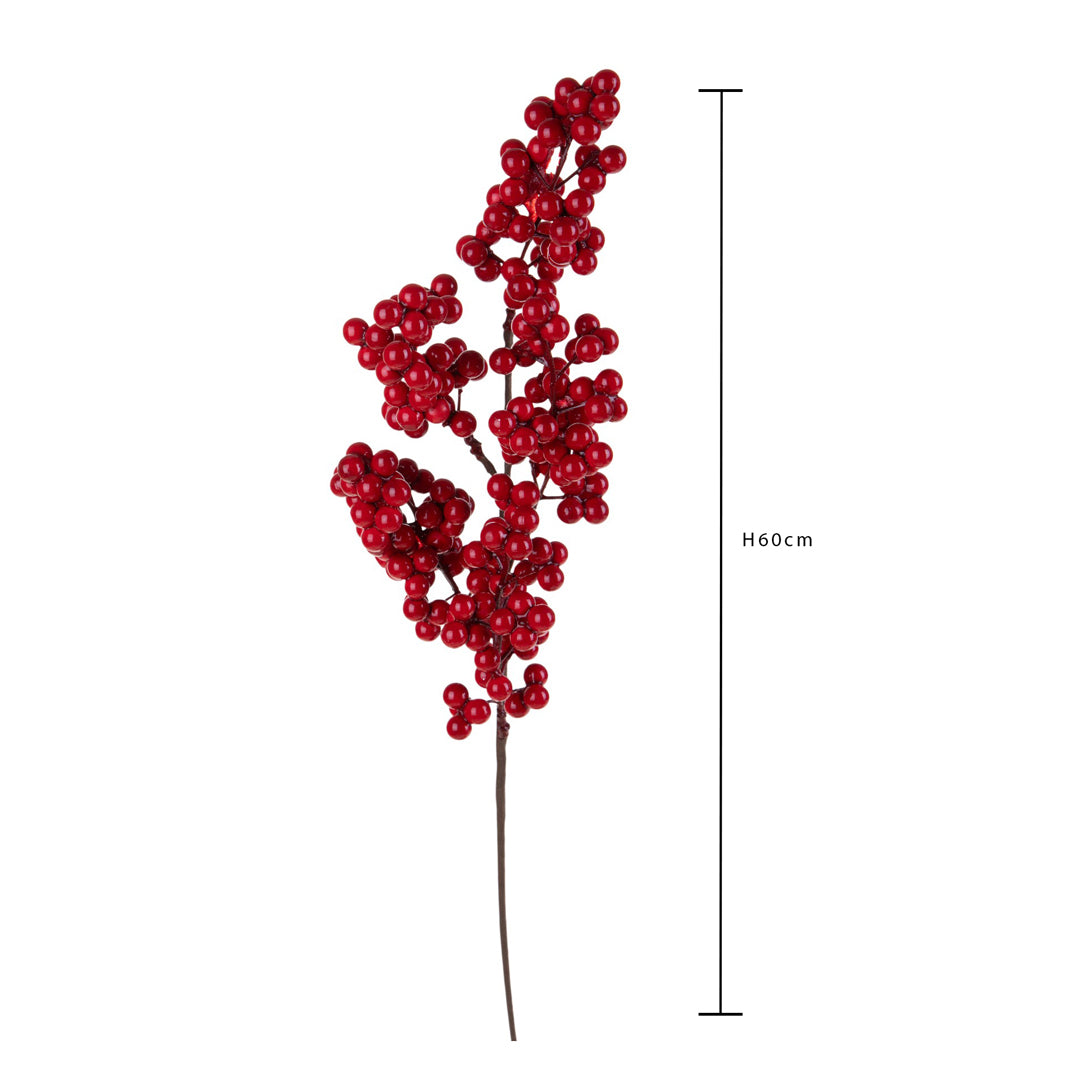 Pezzi 12 • Ramo ilex • H 36 cm