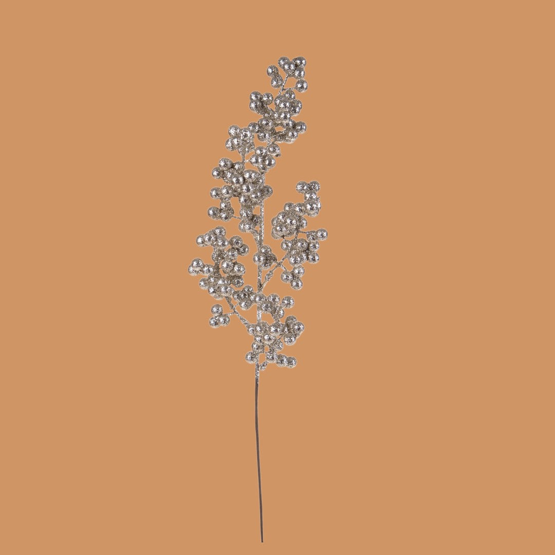 Pezzi 12 • Ramo ilex • H 36 cm