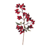 6 Pezzi •  Ramo Rosa Selvatica Rosso  • 80 cm