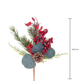 12 Pezzi • Ramo con eucalipto • 25 cm