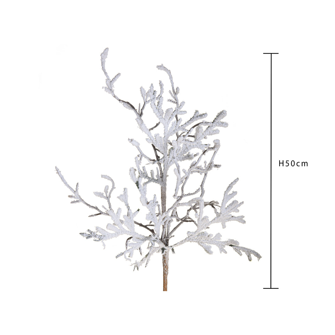 Pezzi 12 • Ramo con neve • H 50 cm