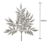 12 Pezzi • Ruscus con Glitter • 32