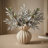 Pezzi 24 • Ruscus con glitter • H 32 cm