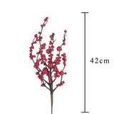 Pezzi 24 • Ramo ilex con bacche rosse • H 42 cm