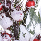 Pezzi 24 • Ramo con bacche innevato • H 26 cm