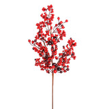 3 Pezzi • Tralcio bacche e ilex • 76 cm