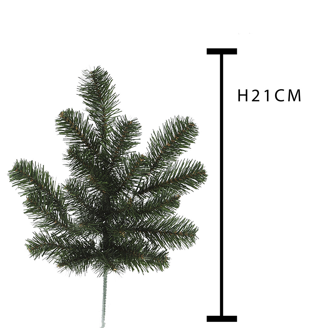 Pezzi 24 •Abete ramo noble t • H 21 cm