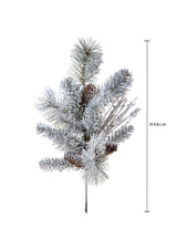 6 Pezzi • Pino con neve 12 tips • 48 cm