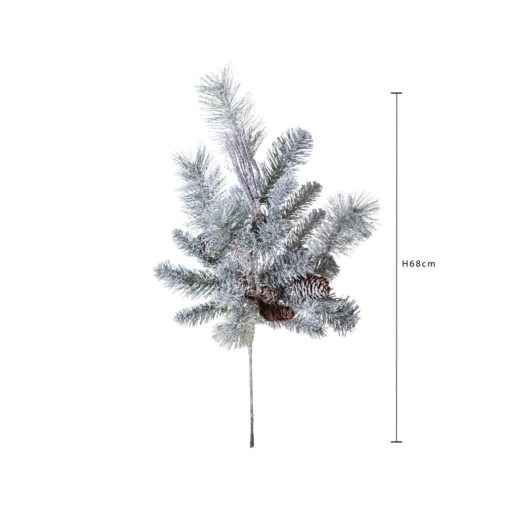 Pezzi 6 •Abete con neve t • H 68 cm