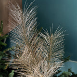 Pezzi 6 • Ramo pino con glitter • H 111 cm