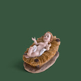 Gesu'bambino con culla • H 14 cm