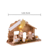 Nativita' con Led • 15,5 cm • 2 Pezzi