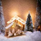 Nativita' con Led • 15,5 cm • 2 Pezzi