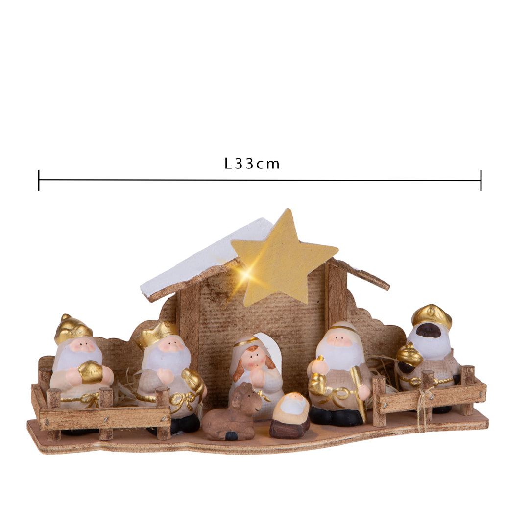 Nativita' con Led  • 16 cm