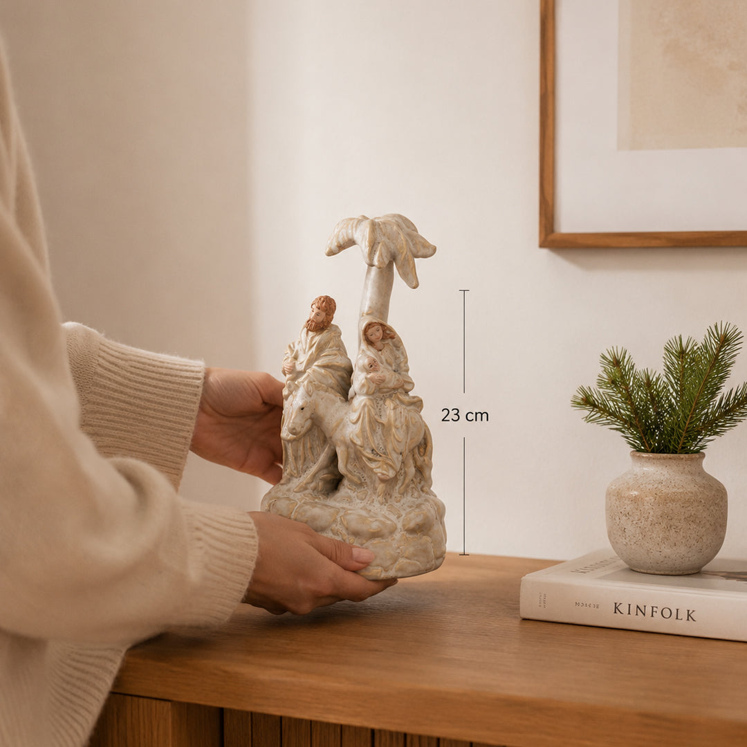 Nativita' carillon conAsinello • H 23 cm