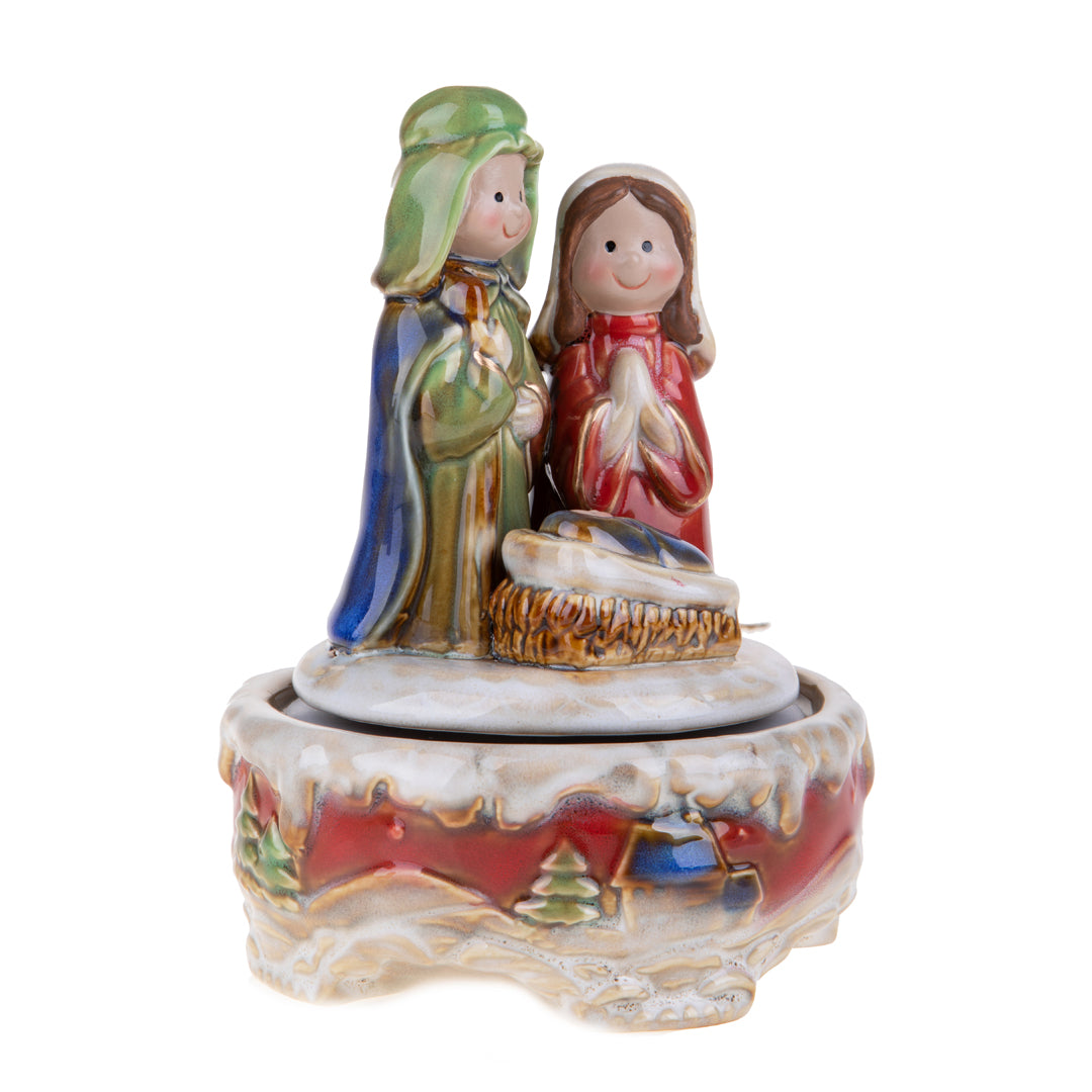 Natività con carillon • H 20 cm
