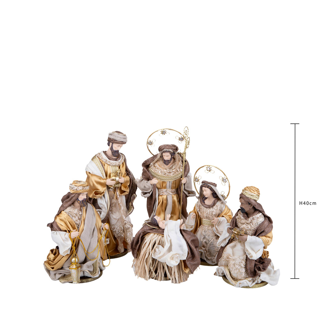 Natività 6 pz con re magi • H 40 cm