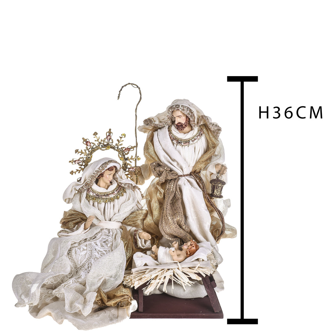 Natività su base • H 36 cm