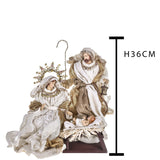 Natività su base • H 36 cm
