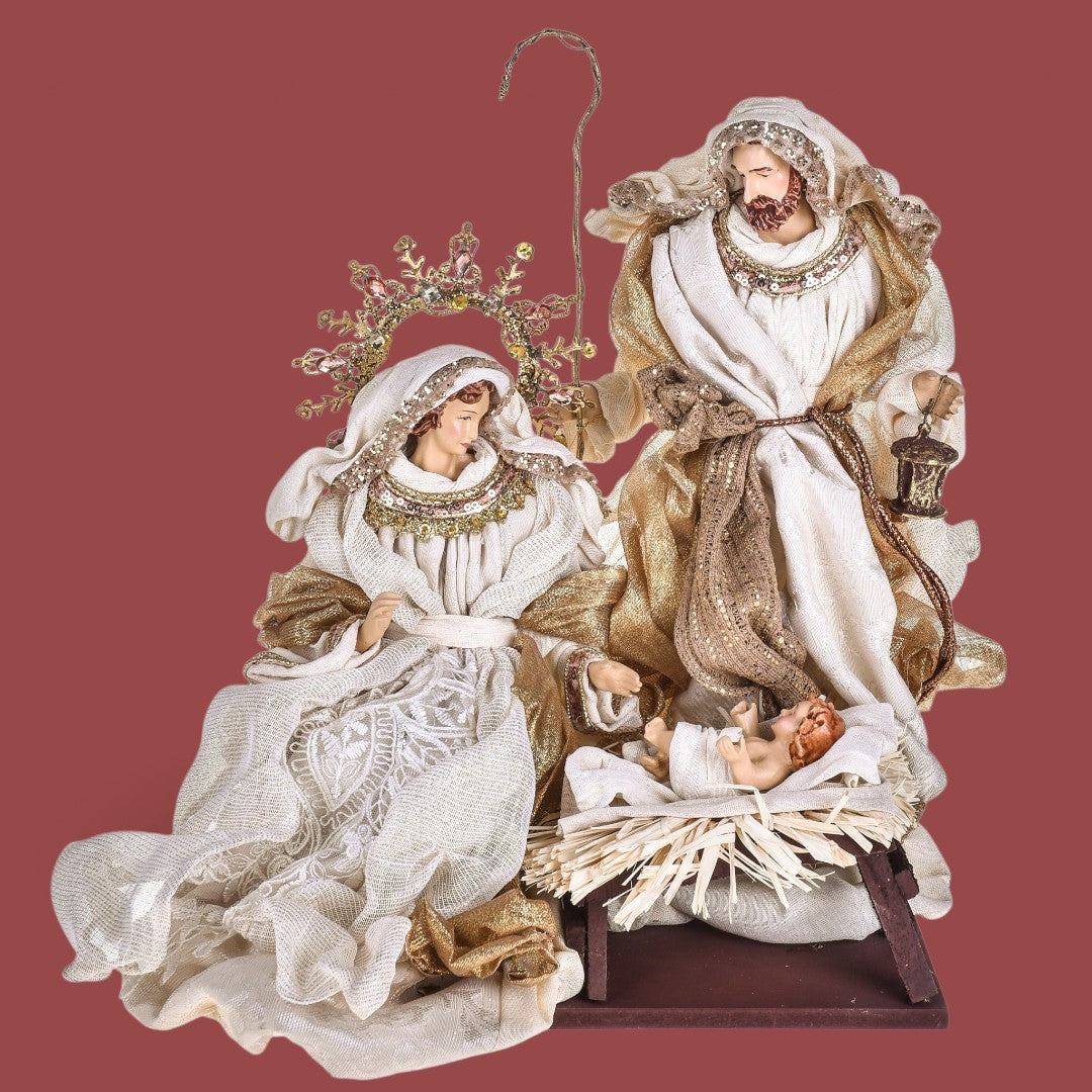 Natività su base • H 36 cm