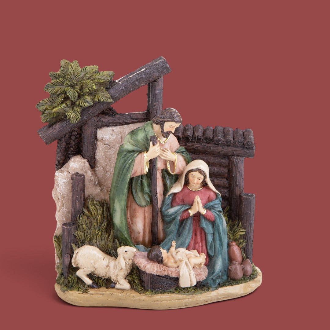 Pezzi 2 • Nativita' con palma • H 16 cm