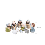 Nativita' 9 pz conAnimali e re magi • H 11 cm