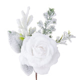 12 Pezzi •  Pick Rosa con Neve  • 20 cm