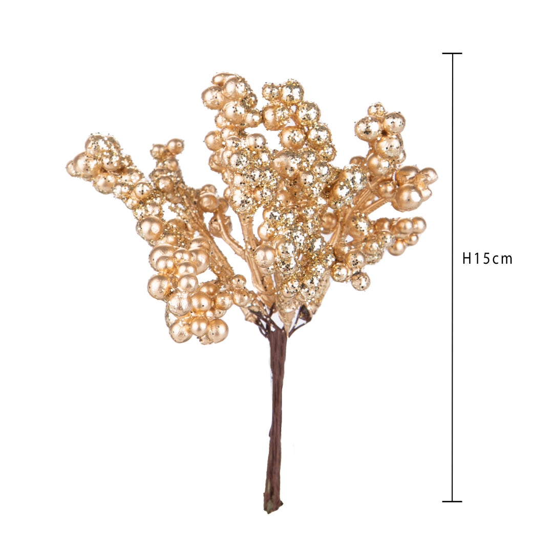 12 Pezzi • Pick con bacche • 15 cm