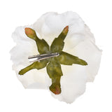 Pezzi 24 • Rosa con clip nevicata • H 5 cm